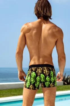 Bali Banana Leaf Retro Lycra Swimmer