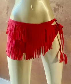 Deep Red Suede BikinI