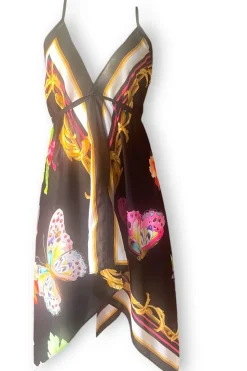 Designer Silk Dress- Leopard