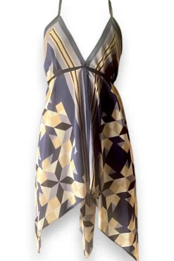 Designer Silk Dress- Leopard