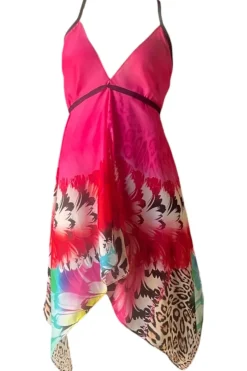 Designer Silk Dress- Leopard