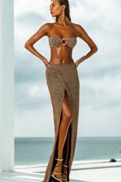 Gold Boucle High Rise