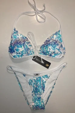 Lola Sequin Minimal Bottom White