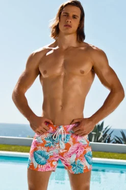 Pink Floral Boardwalk Surf Short