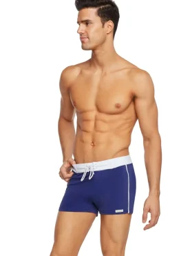 Retro Lycra Swimmer - Navy