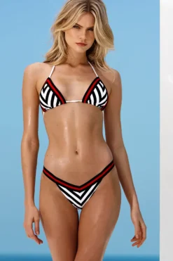 Stripe Malibu Triangle Top