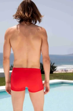 Stripe Squarecut - Red/Black